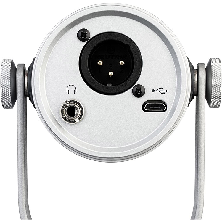 خرید میکروفون Shure MV7 - نقره‌ای